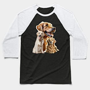 Golden Labrador Retriever Baseball T-Shirt